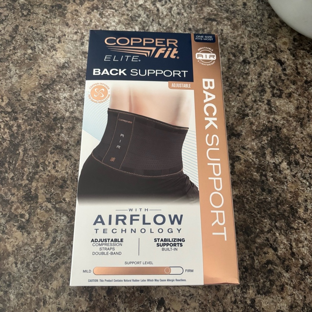 Copper Fit Elite Air Back Support Brace with Airflow Technology